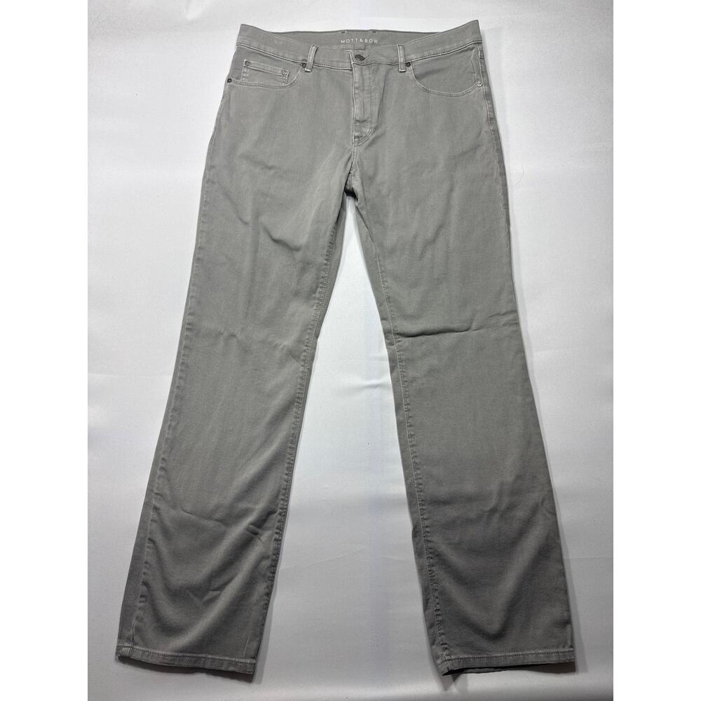 Mott & Bow Men's Straight Leg Gray Jeans - Size 36x34 (37x34.5)
